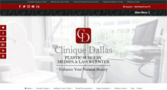 Desktop Screenshot of cliniquedallas.com