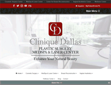 Tablet Screenshot of cliniquedallas.com